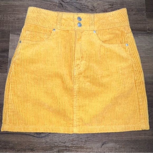 PacSun Dresses & Skirts - PacSun Corduroy Mustard Mini Skirt